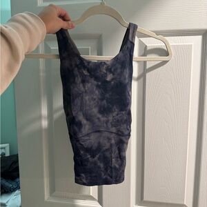 Lululemon Athletica Navy Tie-Dye Tank Top